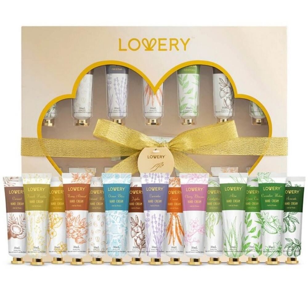 15 PIECE HAND LOTION GIFT SET BY LOVERY AROMATHERAPY W/ SHEA BUTTER & VITAMIN E